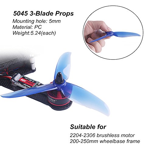 12pcs 5 Inch Tri Blade Propellers for Drones