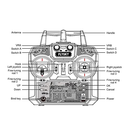 10CH AFHDS 2A RC Transmitter with Receiver