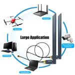 Dual Band WiFi Antenna for Drones