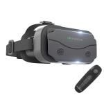 Black VR Headset with Remote for Mobile Gaming & Movies