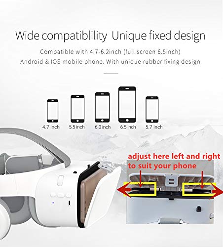 Wireless VR Headset for Smartphones - White