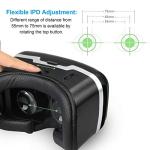 3D VR Headset with Adjustable Lens & Strap
