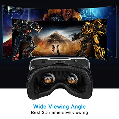 3D VR Headset with Adjustable Lens & Strap