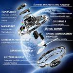 LED Hand Operated Flying Spinner Drone (Black)