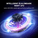 LED Hand Operated Flying Spinner Drone (Black)