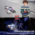 Mini Drone for Kids Beginners,Remote Control Quadcopter Drone with Auto Hovering,Headless Mode,3D Flip and Extra Batteries Toys Gifts for Boys and Girls-Red