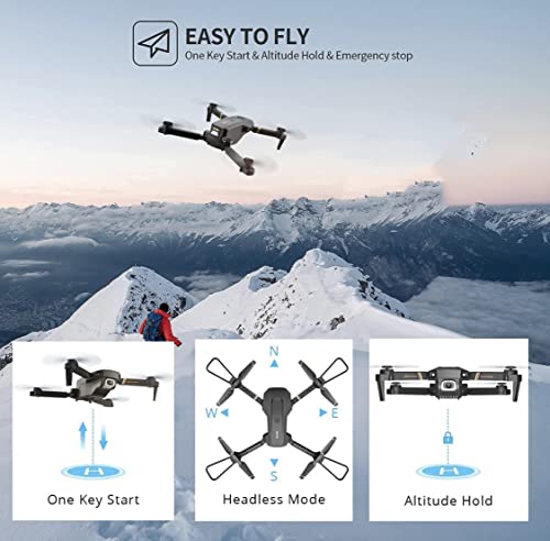 Adult-Grade Foldable HD Drone with 3x Batteries