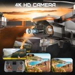 4K Camera Drone for All Ages, Foldable Fun