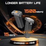 4K Camera Drone for All Ages, Foldable Fun