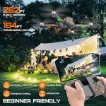 4K Camera Drone for All Ages, Foldable Fun