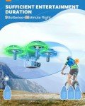 E-SMARTER Mini Drone for Kids with Lights & Flips