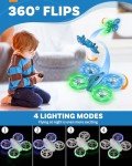 E-SMARTER Mini Drone for Kids with Lights & Flips