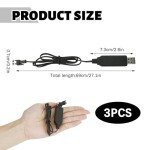 3-Pack USB Charger for 3.7V Drone Batteries