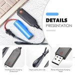 3-Pack USB Charger for 3.7V Drone Batteries