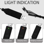 4-Pack USB Charger Cable for 3.7V Drones