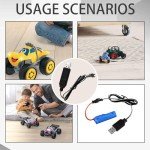 4-Pack USB Charger Cable for 3.7V Drones