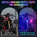 2PCS Rechargeable LED Strobe Lights with Remote