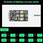 POFET Rechargeable LED Strobe Light for Drones