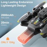 OBEST GPS 4K Drone for Beginners with 2 Batteries
