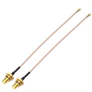 SMA Female to IPX Antenna Adapter Cable (2-Pack)