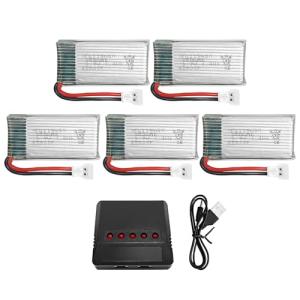 5-Piece Battery Set with Charger for Drones