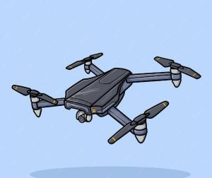 Mini Blue Drone for Kids & Beginners