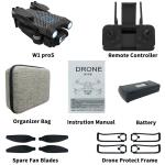 Foldable Dual Camera 4K WiFi Drone + Batteries