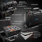 LEKUFEE Waterproof Hard Case for DJI Drones