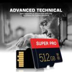 512GB Class 10 Micro Memory Card with Adapter