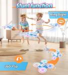 Korffe Mini Drone for Kids – Fun LED Quadcopter