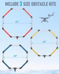 Drone Obstacle Course Kit with 3 Hoop Sizes