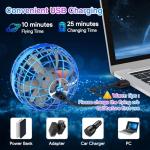 360° Hand-Controlled Flying Ball Toy with Lights