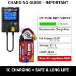 DXF 6S 1550mAh 150C Lipo Battery (2 Pack)