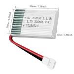 Hawk's Work 3.7V 300mAh Lipo Battery for Drones