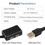 7.4V Lipo Battery Charger for Drones and RCs