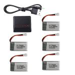 5-in-1 Battery Charger Plus 5 Li-Po Batteries