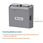 LYONGTECH Dual Battery Charger for DJI Mini Drones