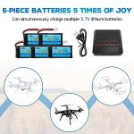 5PCS 3.7V 1200mAh Lipo Battery & Charger Set