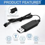 USB Charging Cable for RC Battery - 2 Pack