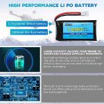 5PCS 3.7V 1200mAh Lipo Battery & Charger Set