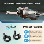 RongZy Rubber Gimbal Dampers for DJI Mini 3