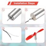 8520 Hollow Cup Motors with 75mm Drone Propellers