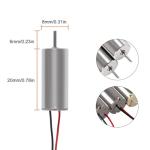 AEDIKO 4pcs 8520 Motors with Propellers for Drones