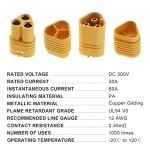 MT60 3.5mm Gold Plated Motor Plug Connector Set