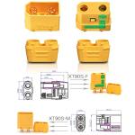 10 Pairs XT90S Anti-Spark Connectors for Drones