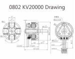 0802 KV20000 Brushless Motor for Mobula7 Drone