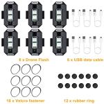 Funmo 6 LED Strobe Lights for Drones & More