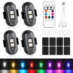 LED Strobe Lights with Remote Control - 4PCS