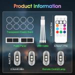 4-Pack Colorful LED Strobe Lights for Drones