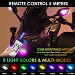 4PCS Remote-Controlled LED Strobe Lights - 8 Colors
